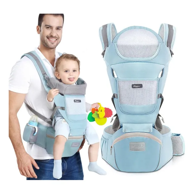 Porta Bebe Canguro Ajustable Con Asiento Seguro Y Resistente