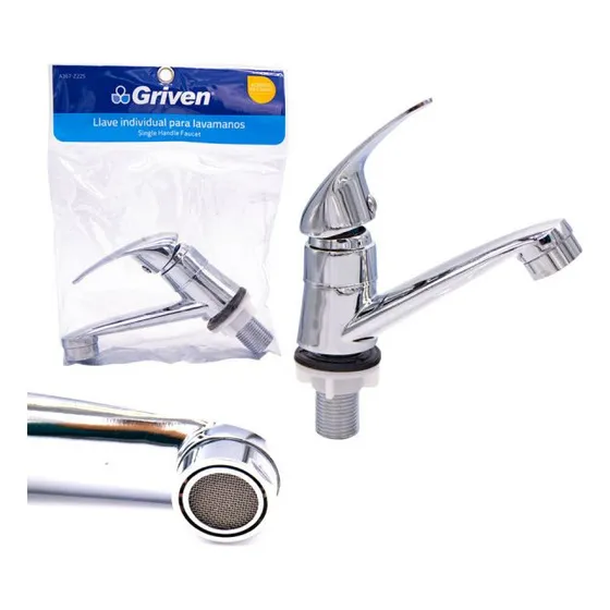 Llave Lavamanos Economica Metalica