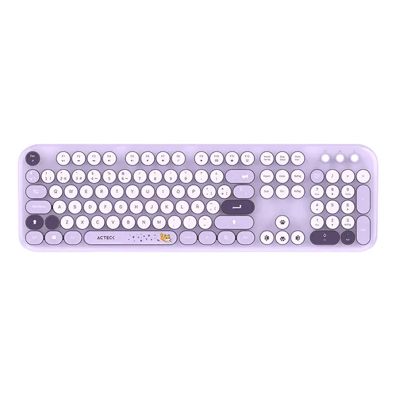 Kit Teclado y Mouse Acteck Creator Chic K-Colors MK485 Inalámbrico USB 2.4 MHz Violeta