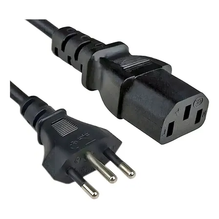 Cabo De Força Energia Tripolar 1,5m Para Fonte Monitor Pc