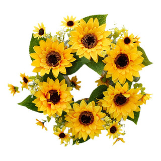 A A Corona De Girasoles Artificiales, Corona De Longitud A A Corona De Girasoles Artificiales, Corona De Longitud