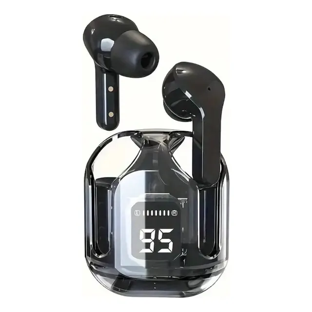 Auriculares Inalámbricos Transparentes Con Pantalla Digital