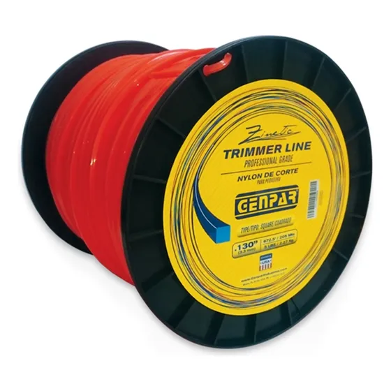Nylon Desmalezadora Genpar Cuadrado 3.3mm X 205 Mts.