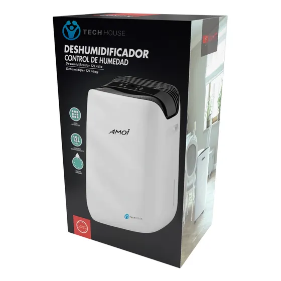 Deshumificador 20 Litros Digital Con Ionizador De Oxigeno Blanco