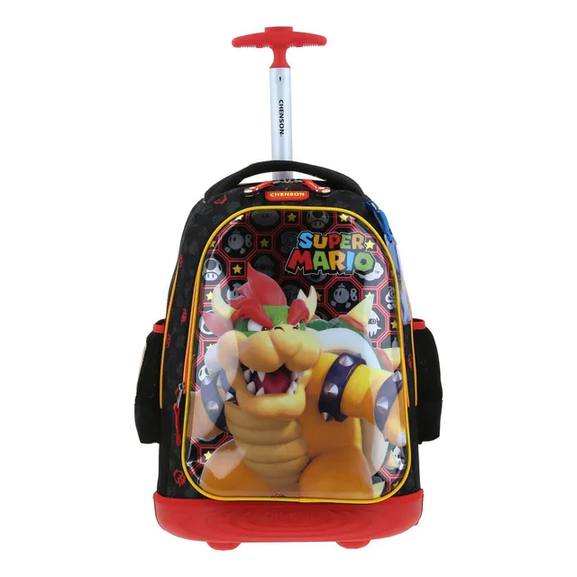 Mochila Ruedas Grande Chenson Baston Bowser Mario Rewo Mb66320-3 Carro De Fabrica