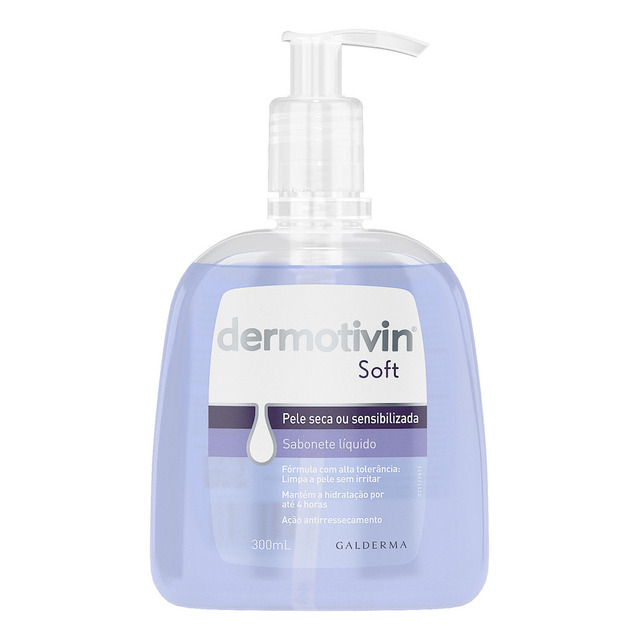 Sabonete Líquido Facial Pele Seca Dermotivin Soft 300ml Sabonete Líquido Facial Pele Seca Dermotivin Soft 300ml