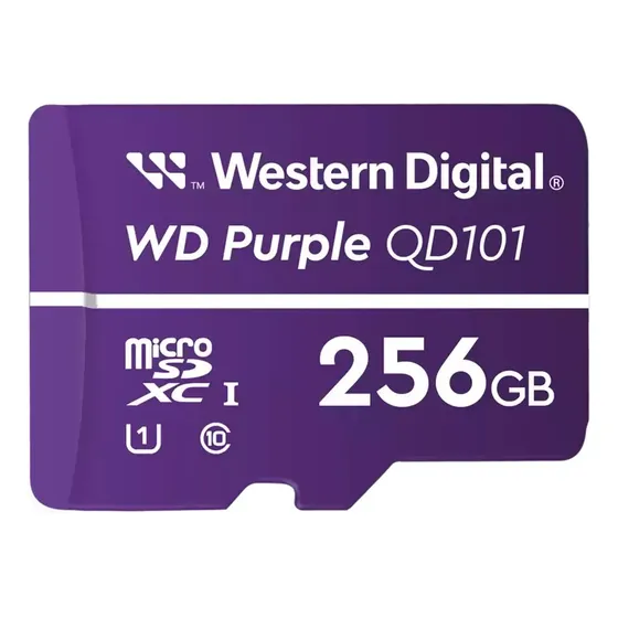 Memoria Micro Sd Vigilancia Wd Purple 256gb Cámara Seguridad