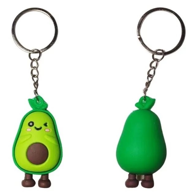 Llavero Aguacate Palta Goma Accesorios Moda Obsequio Regalo