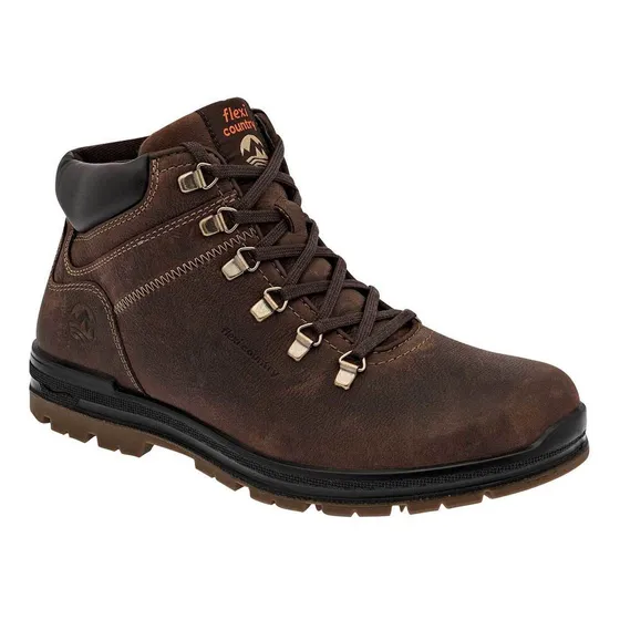 Bota Hikiing Flexi 92105 Color Cafe Para Hombre Tx2