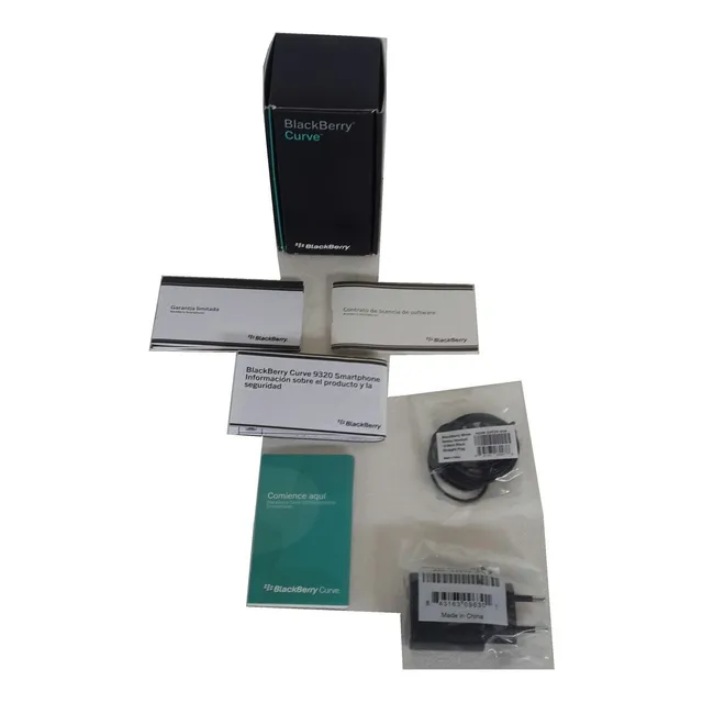 **caja Con Accesorios Para Blackberry Curve 9320 Piano Black