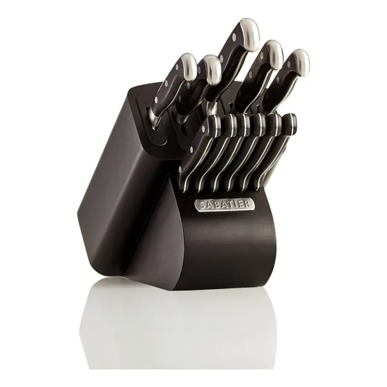 Soporte Para Cuchillos Con Afilador 12 Piezas Forjados