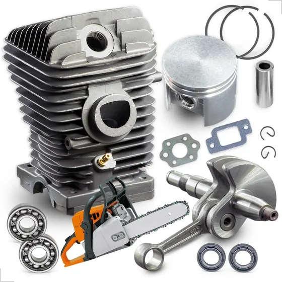 Kit Cilindro Pistao Virabrequim Junta Motosserra Ms250