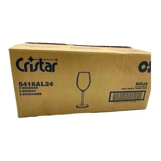 24 Copa Agua Rioja Vidrio 5416al Cristar 2887 Xavi