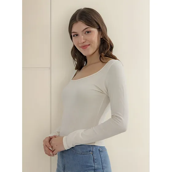 Remera Party Octane Jeans Mujer Manga Larga Cruces Espalda