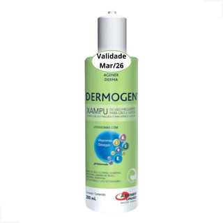Shampoo Dermogen 200ml Para Cães E Gatos Com Pele Sensível Shampoo Dermogen 200ml Para Cães E Gatos Com Pele Sensível