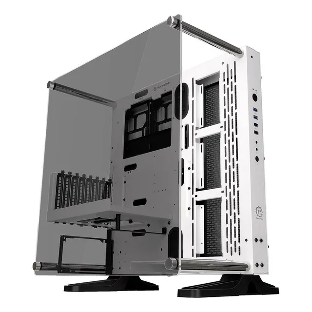 Gabinete Gamer Thermaltake Core P3 Cristal Templado Blanco