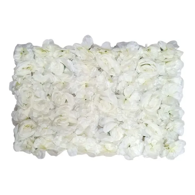 Jardin Vertical Flores Artificiales 60x40 Cm Flores Blancas