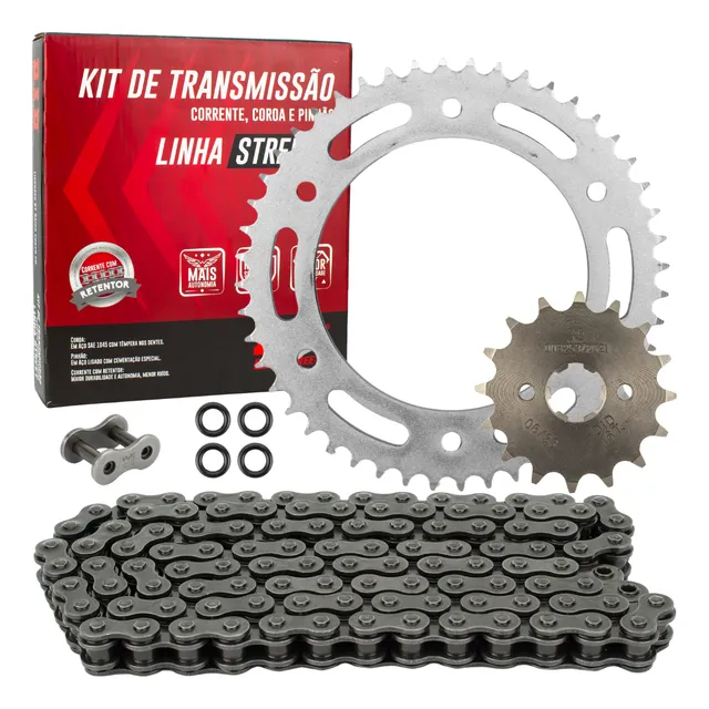 Kit Relação Transmissão Com Retentores Nxr 160 Bros Xre190