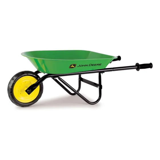 Carretilla De Acero Verde Para Niño Tomy John Deere