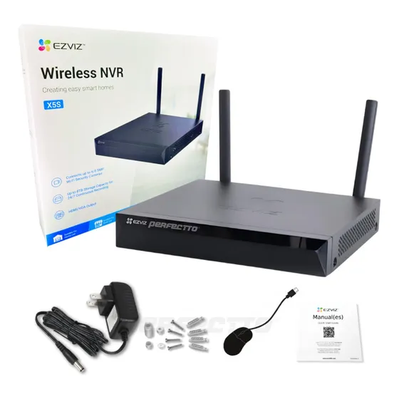 Nvr Wifi 8 Ch Almacenamiento Para Camara Seguridad Ezviz X5s