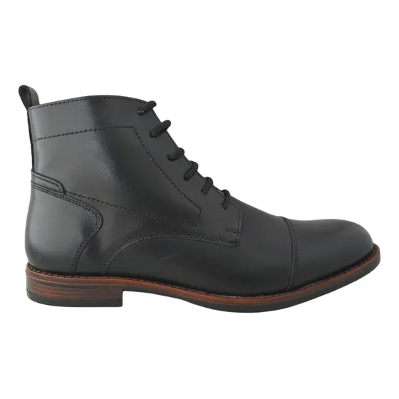Bota Botines Hombre Vestir Christian Gallery 1402 Piel Negro