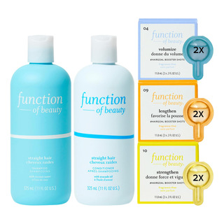 Set De Cuidado Del Cabello Function Of Beauty Straight Shamp Set De Cuidado Del Cabello Function Of Beauty Straight Shamp