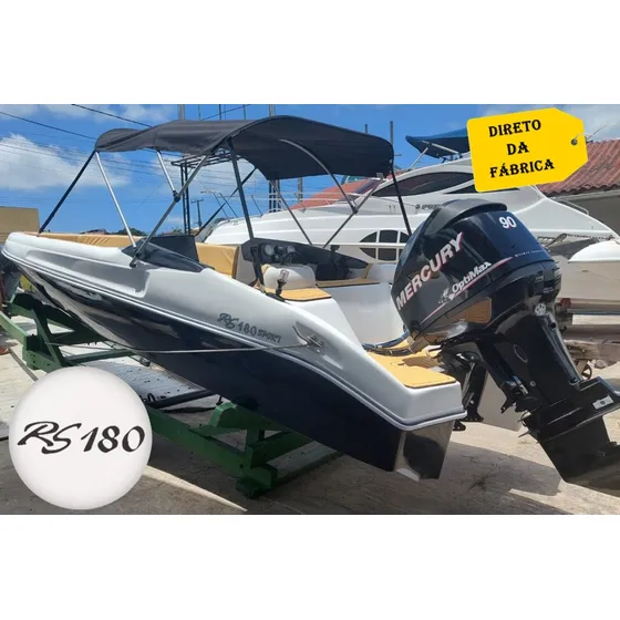 Lancha 18 Pés Rs 180 Com Motor Mercury 100 Hp 4 Tempos 0km