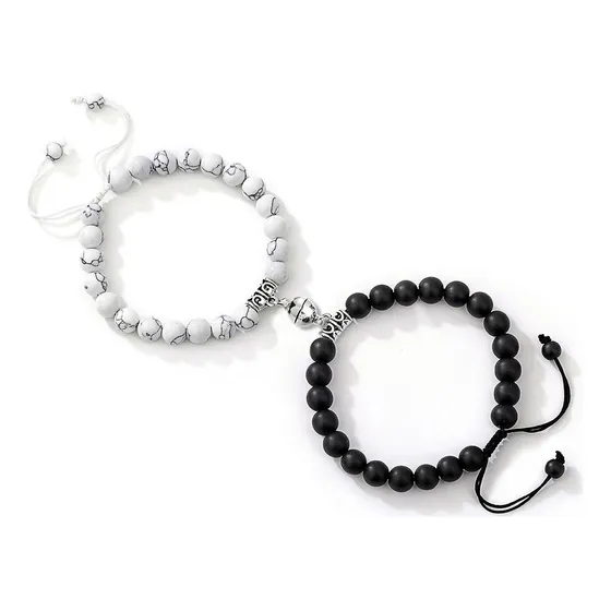 Brazaletes Ajustables Con Imanes Para Pareja, 2 Piezas