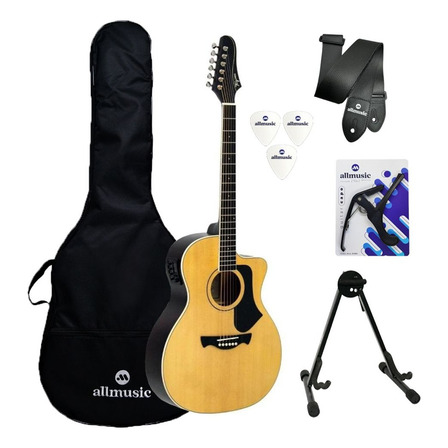 Kit Violão Tagima Rio Negro + Capa/suporte/acessórios Kit Violão Tagima Rio Negro + Capa/suporte/acessórios