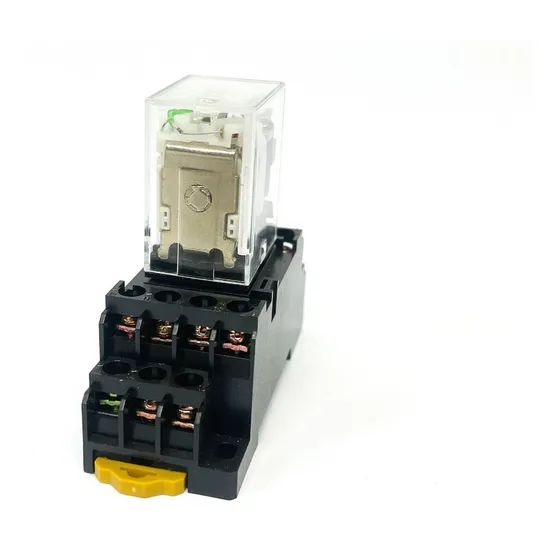 Relé Eletromecânico 24v 5a 4na/nf 14 Pinos Hh54pl + Base Din