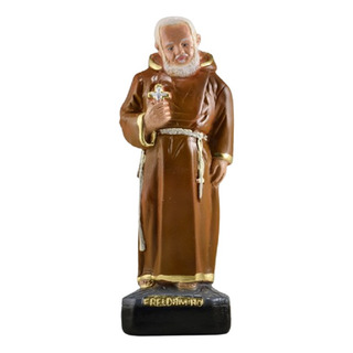 Escultura Frei Damião Imagem 100% Em Gesso Estatua Católica Escultura Frei Damião Imagem 100% Em Gesso Estatua Católica