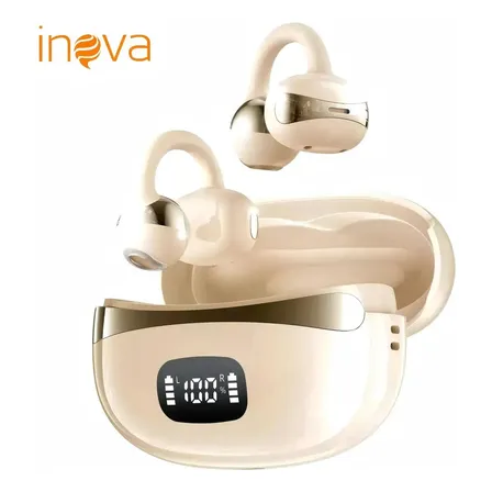 Fone De Ouvido Ows Inova Cases Sem Fio Condução Óssea Bluetooth com Microfone Hi