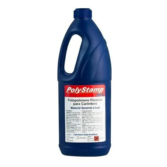 Polímero Polystamp P/ Fabricação De Carimbos - 900g Exterior