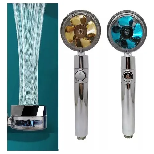 Duchero Con Ventilador Alta Presión Rotación 360° 