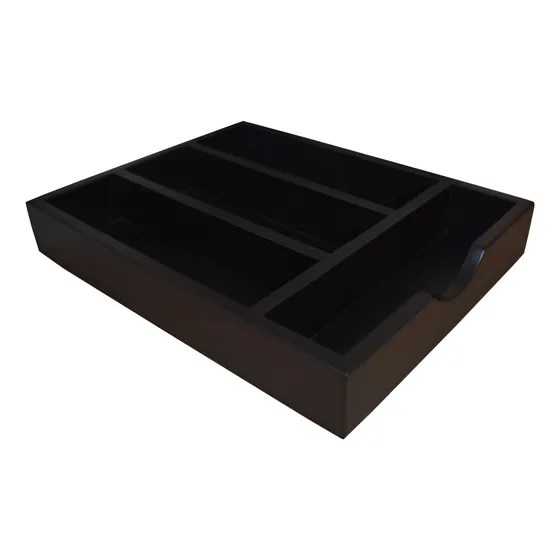 Caja Porta Cubiertos De Madera Hogare  Vajilla Organizador.