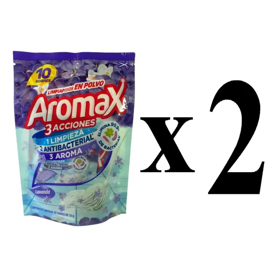 Limpia Pisos Aromax Polvo Triple Acción Sobres Para Disolver