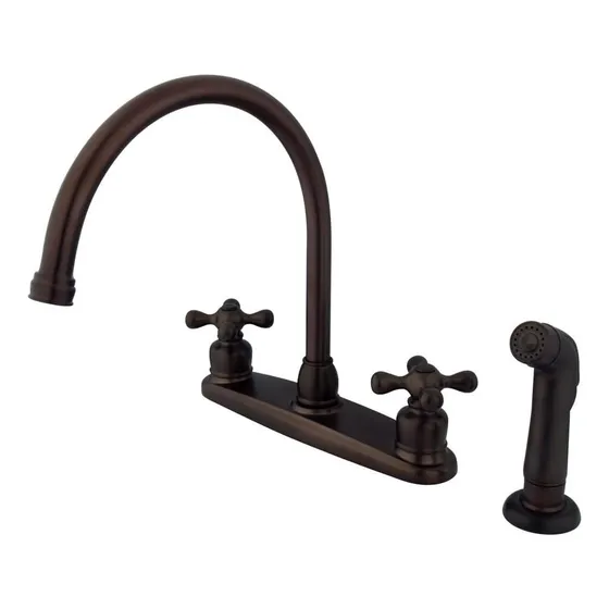 Grifo De Cocina Kingston Brass Kb725axsp, Vintage, Con 8 Uni