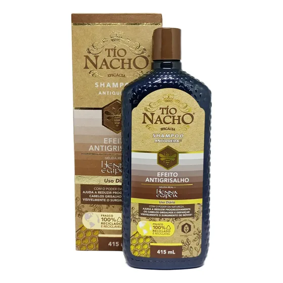  Shampoo Tio Nacho Antiqueda Efeito Antigrisalho 415ml
