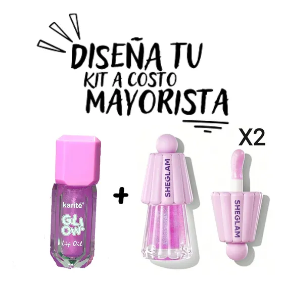 Kit Brillo Gloss Satinado Colores Sheglam Ushas