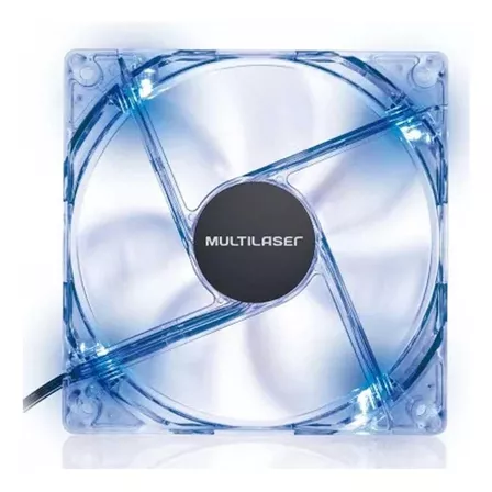 Cooler Fan Multilaser 12x12 Cm C/ Led Azul - Ga135