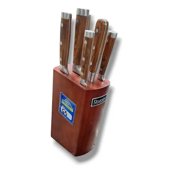 Juego De Cuchillos De Acero Con Maza Roccia