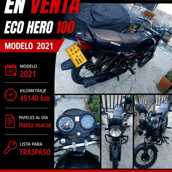 Eco Hero 100 En Excelente Estado, Muy Bien Cuidada.