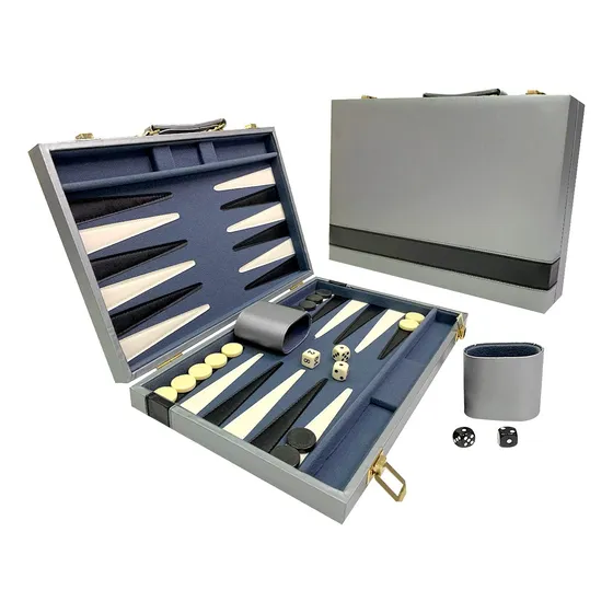 Backgammon 15 Juego De Mesa Clásico Plegable Premium
