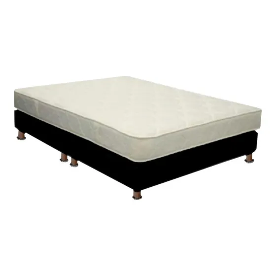 Colchon Semiortopedico + Base Cama + 2 Almohadas 100x190 