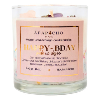 Velas Aromaticas Intencionadas Apapacho 240g Happy Birthday Velas Aromaticas Intencionadas Apapacho 240g Happy Birthday