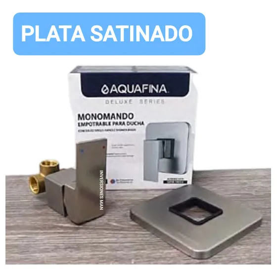 Llave De Ducha Monomando Bronce Pomo Metalico Clase A Nueva