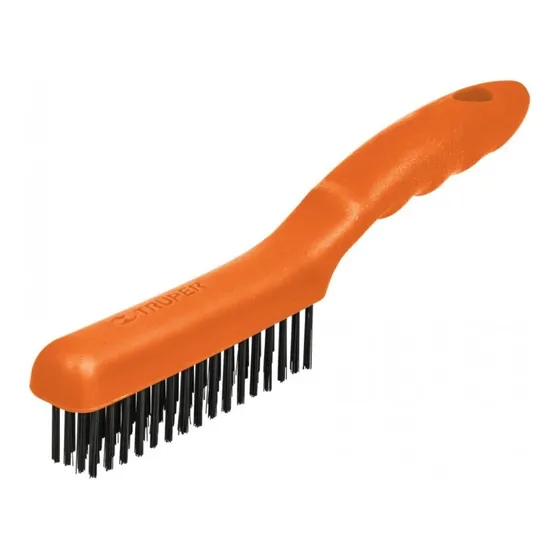 Cepillo De Alambre Mango Plastico 4 Hileras Truper 11559