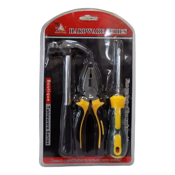Set Heramienta Martillo, Pinza Y Destornillador