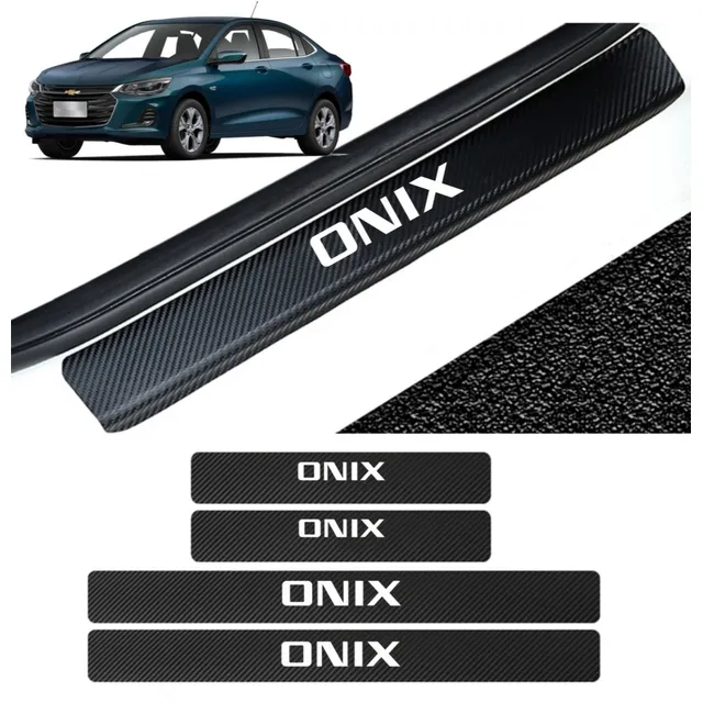 Sticker Protección De Estribos Puertas Chevrolet Onix