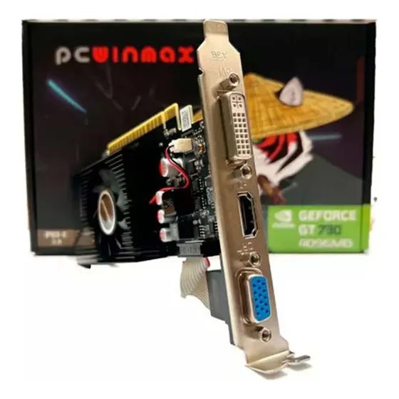 Placa De Video Nvidia Geforce Gt 730 4gb 128bits Gddr3 Hdmi